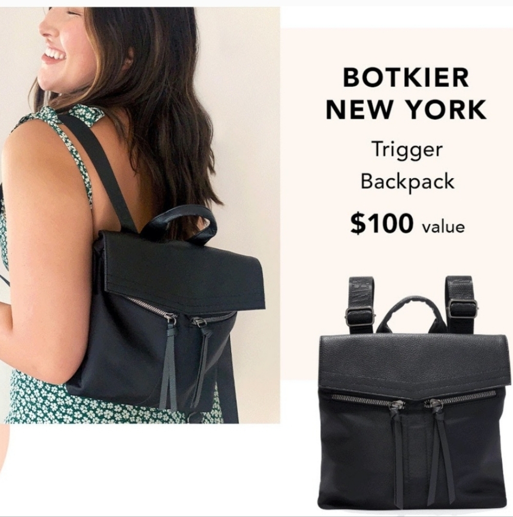 Botkier Mini Trigger Backpack Vegan - EUC - image 1